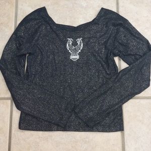 Harley davidson womens size medium long sleeve top Metallic motocore